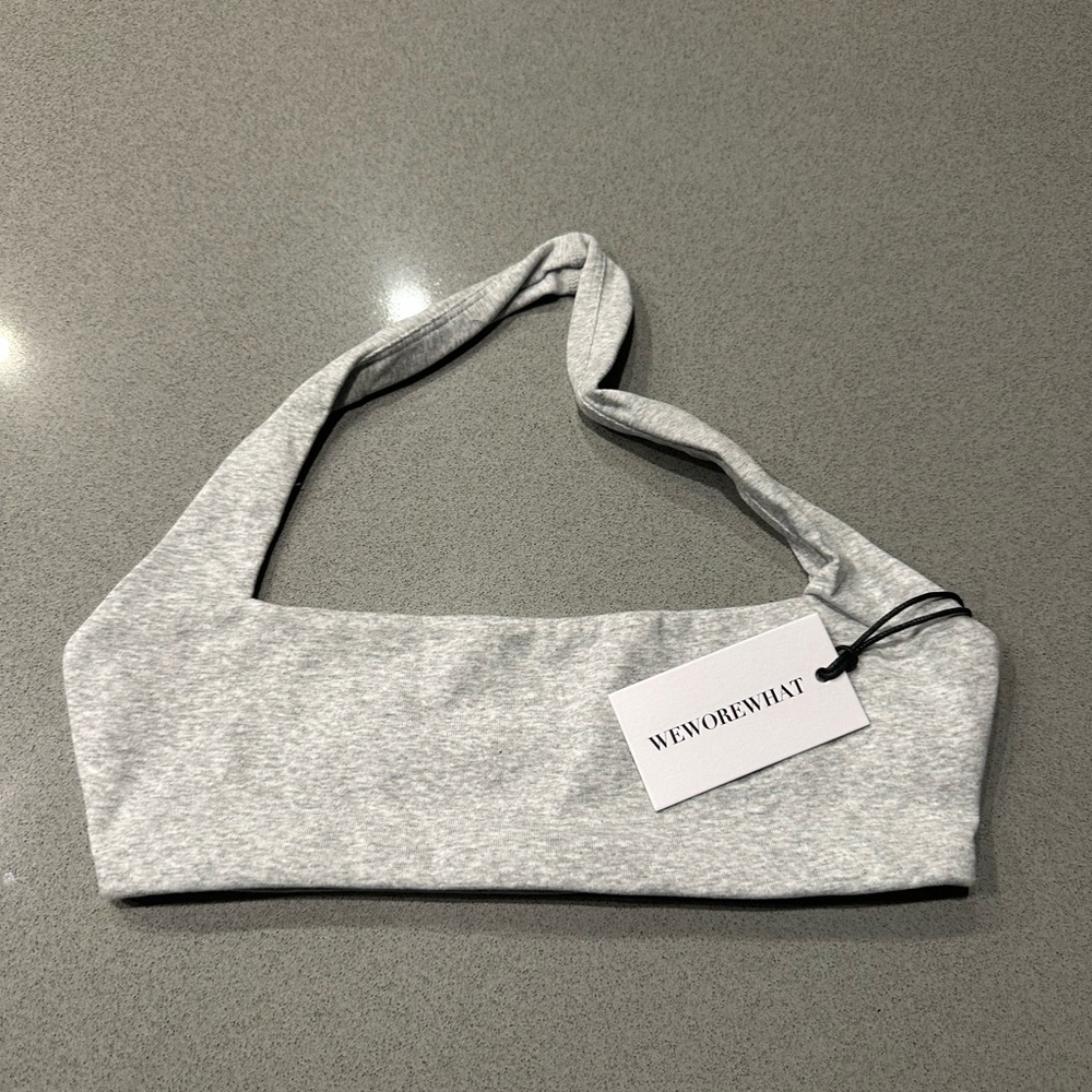 WeWoreWhat Square Neck Halter Bra